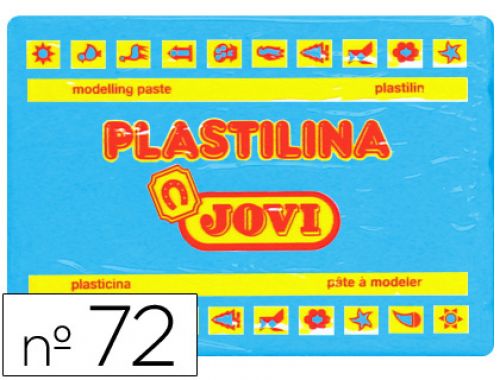 Plasticina jovi 72 350 gr azul claro , Jovi , 22159 , 8412027007344